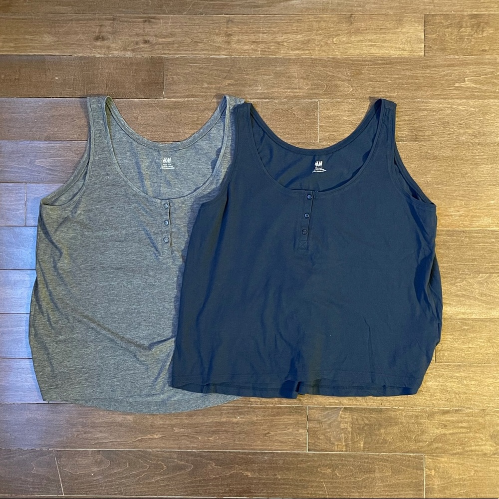 H&M Gray and Navy Tank Value Pack